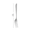 Vajilla de Acero Inoxidable Hotel Cuchillo y Tenedor para Filete Tenedor Espesor de Acero Inoxidable Cuchara Mango Puntiagudo Cuchillo Tenedor Cuchara Cuchara de Café Cuchillo y Tenedor para Comida Occidental