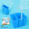 Cubo tres en uno multifuncional recipiente para lavar pinceles pintura artística acuarela gouache plástico portátil para bocetos portátil transfronterizo