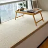 Alfombrilla de bay window estilo japonés de imitación sisal yute con forma especial para suelo a techo tatami alfombra de sala de estar para alféizar de ventana corte