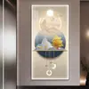 Pintura Decorativa de Entrada de Lujo Ligero de Gama Alta Árbol de la Fortuna del Alce Pasillo de Sala de Estar Pintura Colgante Iluminación de Entrada Casual Moderna