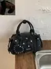 Bolsa Retrô para Mulheres 2026 Nova Moda Primavera Nicho Bolsa de Ombro com Tachas Bolsa Transversal para o Dia a Dia Bolsa Feminina