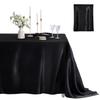 Amazon Venta Caliente Mantel de Satén Cubierto de Tela Sade Rectangular Mantel de Seda Brillante Decoraciones para Mesa de Comedor Banquete de Boda