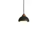Lámpara colgante de noche Bauhaus vintage, plateada minimalista madera maciza retro dormitorio sala de estar entrada decorativa pequeña lámpara colgante, hierro