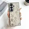 Capa para Celular Cartoon Mickey Novo Modelo Adequada para Samsung Zfold3 Criativa Dobrável Esquerda e Direita Zfold7 Moda Modelo de Celebridade da Internet