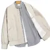 Chaqueta Cleanfit para Hombre para Primavera, Otoño e Invierno, Chaqueta de Béisbol Estilo Americano para Parejas, Corte Holgado, Chaqueta Piloto de Trabajo de Alta Gama