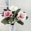 Directo de fábrica simulación magnolia película única magnolia boda hogar diseño suave flor china venta al por mayor