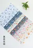 Tecido Sarja conjunto de tecidos retalhos florais retalhos de tecido pontas de tecido patchwork tecido floral roupas de boneca liquidação tecido diy artesanal