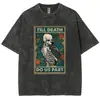 2025 Nuevo Modelo Comercio Exterior Marca Independiente Holgada y Cómoda Retro Y2K Anime Unisex Camiseta Lavada Adulto Camiseta Corta