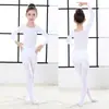Camiseta base de baile color de piel para niños Otoño e Invierno Blanca Invisible Leggings Ropa de práctica Performance infantil