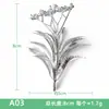 Folhas Prateadas Simuladas Acessórios de Plantas Prateados Folhas Falsas Prateadas Simuladas Acessórios para Arranjo de Flores Acessórios de Folhas de Samambaia Prateada