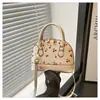 Nova Bolsa de Mão Feminina Tendência Moda Executiva Bolsa Almofada de Cereja Textura Estampada Nicho Bolsa de Ombro Bolsa de Braço