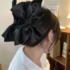 Permítame deslumbrarle con este mismo estilo Pinza para el Cabello Negra con Lazo Otoño/Invierno, Pinza de Tiburón a la Moda, Accesorio para el Cabello de Diseño Único