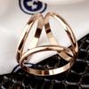 Hebilla de Seda Grande de Tres Anillos Aihshi Bufanda Cuadrada Versátil Esquina de Ropa Dobladillo de Camiseta Nudo Fijo Artefacto Hebilla de Bufanda