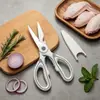Tijeras de Cocina de Acero Inoxidable de Grado Alimenticio en Stock para Cortar Pescado y Pollo, Adecuadas para Uso en Cocina Casera, Tijeras Multifuncionales