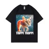 Camiseta Graciosa de Cerebro Podrido Aliexpress Italia Transfronterizo Brr Brr Patapim Tralalero t