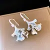 Pendientes de Borla con Forma de Hoja de Circonita Frescos y Dulces Estilo Coreano Lujo Accesible Pendientes de Gama Alta Pendientes Elegantes de Moda y Exquisitos para Mujer