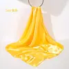 Pañuelo de Seda de Color Sólido de 90 cm, Pañuelo Cuadrado Grande de Color Único, Parasol de Seda Artificial, Pañuelo Cuadrado de Satén Brillante, Chal, Hecho a Medida