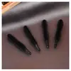 Cabeça de escova de cílios em formato de amendoim, cabeça de escova de cílios descartável de silicone, ferramenta de reposição para cabeça de escova de lápis de sobrancelha