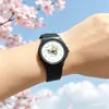 Nuevo reloj de dibujos animados de Rilakkuma, lindo reloj para niños, reloj de cuarzo para exámenes de estudiantes de secundaria, reloj silencioso al por mayor