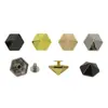 Clavos para Pies de Paraguas Hexagonales de 15 mm, Accesorios de Ferretería para Maletas, Clavos Decorativos para Bolsas de Punta Hexagonal, Clavos para Pies, Tornillos para Base de Bolsa