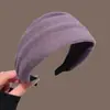 Faixa de Cabeça Outono e Inverno para Mulheres, Faixa de Cabeça de Aba Larga para Lavar o Rosto, Coque de Cabelo Retrô com Topo Alto, Acessório de Cabeça de Luxo Acessível para Uso Externo