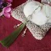 Yixiangfei hebilla de seguridad de tres colgantes borla 12 cm borla cheongsam vestido cara de caballo colgante de jade decoración colgante de cintura tapeta de presión paso prohibido