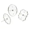 Adornos Decorativos para Pastel de Cumpleaños Base Transparente Soporte de Inserción Figura de Muñeca de Plástico Estacas de Base Paquete de 100 Piezas