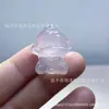 Colgante de Mono de Calcedonia Congelada Lichi de Hielo Natural de Alta Calidad, Encanto de Mono Lindo 3D, Accesorios para Joyería Hecha a Mano con Cuentas DIY