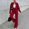 2026 Moda para el día a día Ropa deportiva Otoño Nuevas llegadas Ropa para mujer Dropshipping Cárdigan casual Sudadera Conjunto de pantalones de pierna ancha