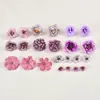 Conjunto de Flores Artificiais Roxas Rosa Peônia Flor Falsa Flor de Seda Acessório de Cabelo Grampo de Cabelo Flor Saco de Dor Decoração