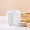 Taza de Cerámica con Macarrón de Recuerdo, Taza de Café para Pareja, Estilo Ins, Sencilla y Creativa, Oficina Hogar
