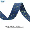 Tiras de Tela de Mezclilla con Estrellas Estampadas en Dorado, Tiras de Tela de Mezclilla para Collares de Mascotas DIY, Tiras de Mezclilla para Cintas de Accesorios para el Cabello DIY