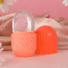 Produto Quente de Venda Transfronteiriça: Molde de Gelo Facial, Molde de Gelo de Silicone para Massagem, Molde Portátil de Compressão de Gelo para Cuidados com Encolhimento de Poros Faciais