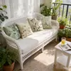 Cojín Decorativo Versátil con Estampado Floral para Primavera y Verano, Cojín para Sofá de Decoración para el Hogar Nórdico, Cojín de Asiento Transpirable y Cómodo de Lino