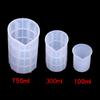 Molde de silicona de gota de cristal DIY taza medidora 750ml300ml100ml con escala se puede usar repetidamente en stock