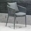 Cadeira de Rattan com Encosto Único para Loja de Chá com Leite, Cadeira de Rattan Natural para Varanda, Cadeira de Jantar, Banqueta, Cadeira de Rattan para Pátio de Lazer, Cadeira Externa