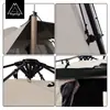 Barraca de camping 210D Tecido Oxford outono Barraca Ogawa 1 quarto 1 sala 2-3 pessoas 6 m2 barraca de teto
