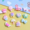 Mini Pastel dulce brillante diy pegamento crema hecho en casa funda para teléfono horquilla pendientes accesorios de resina joyería al por mayor