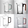 Copo de vidro de alto borosilicato resistente a altas temperaturas, filtro crescente, xícara de chá verde integrada, filtro curvo, alça de madeira, macho