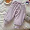 [Liquidação de Baixa Temporada] Calça Escolar Infantil à Prova de Vento com Veludo de Arroz Glutinoso, Forro de Seda e Lã para Aquecimento, Calça Térmica de Algodão