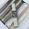 Adecuado para Apple Applewatch S9 S8-1ª generación hebilla mariposa de acero inoxidable y cerámica correa iwatch se