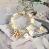 Pulsera de Ópalo Mariposa para Mujer de Nicho de Lujo Ligero de Alta Gama con Cuentas de Cristal al por Mayor Colgante Accesorios Yiwu Nuevo