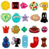 Nuevas Cuentas Acrílicas con Dibujos Animados Coloridos para Cadena de Teléfono, Collar, Joyería, Accesorios para Colgar en el Coche