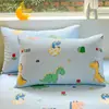 Un Par de Fundas de Almohada de Algodón con Dibujos 48X74 Fundas de Almohada Domésticas para Niños Funda Protectora de Almohada Individual para Dormitorio
