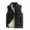 Chaleco de algodón para hombre Enbu, nuevo estilo otoño e invierno, casual, forrado de polar, cálido, chaleco deportivo, prenda exterior transfronteriza