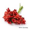 Gran flor artificial roja de espuma, flor unilateral, accesorios de fruta hechos a mano, producción de bricolaje, horquilla, flor envuelta, materiales de joyería