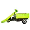 Limpieza de ganado y ovejas pala diésel camión de estiércol transportador automático máquina de limpieza de ranchos elevación hidráulica máquina de limpieza de estiércol de tres ruedas