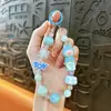 En Stock Juguete Letra Conejo Cadena de Teléfono con Cuentas Colgante Accesorio para Bolso Llavero de Coche Regalo Al Por Mayor