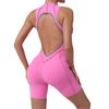 Venta Caliente Transfronteriza LULU Mismo Estilo Color Cruzado Ajustado Traje Todo en Uno Deporte Fitness Belleza Espalda Traje Deportivo de Fitness