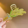 Primavera 2025 Yiwu Liga Galvanizada Laço Presilha Tubarão Grande Grampo Estilo Coreano Fresco e Doce Acessório de Cabelo